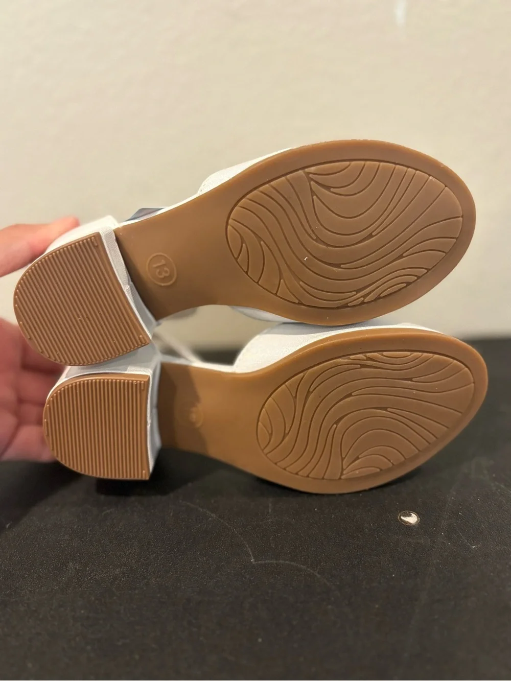 New Kids' Hazel Dress Heels - Cat & Jack White 13: Ankle Strap, Adjustable